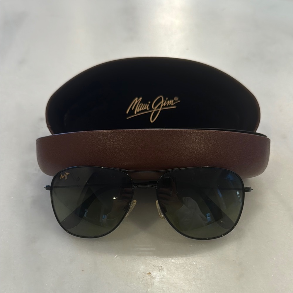 Maui Jim Black Cliff House Sunglasses